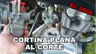 PONER CORTINA PLANA RESUMIDO  CORTINA PLANA XR 150L RESUMEN [upl. by Nylde835]