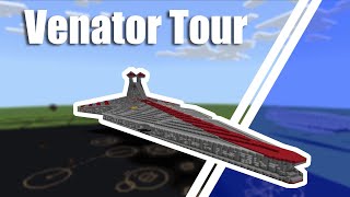 Minecraft Star Wars Venator Star Destroyer Tour [upl. by Nibur]