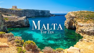 Top 10 Places To Visit in Malta  Travel Guide [upl. by Braden]