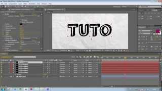 TUTORIAL Adobe After Effect  Animation Dessin Texte sur papier  Drawing Text from Masks FR [upl. by Klemperer]