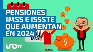 ¿Cuáles pensiones IMSS e ISSSTE sí aumentan en 2024 con el nuevo salario mínimo [upl. by Verne717]