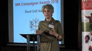 Anna Raeburn speaks at the SMK Campaigner Awards Ceremony 21st Sep 2010 [upl. by Aoh432]