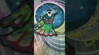 Karwachauth special rangoli❤️❤️karwachauthspecial shorts [upl. by Ihp956]