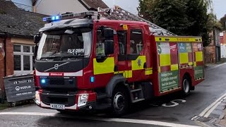 Retained Oxfordshire Fire amp Rescue Service Henley Rescue Pump JX26P1 Turnout [upl. by Lexy714]