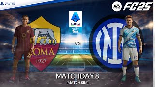 Roma  Inter ⚽️ Serie A 202425 Match Sim ft Dybala Lautaro Martinez  FC 25 [upl. by Gally]