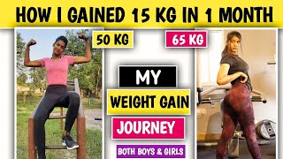 How I Gained 15 KG weight fast in 1 Month  My Weight gain Journey  Mote hone ka Tarika [upl. by Ennaillek]