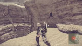 NieRAutomata emils memory mission desert camp [upl. by Villiers]