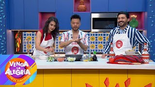 Nuestro chef Chino nos enseñó a hacer un Yakimeshi de verduras con pollo  Venga La Alegría [upl. by Ailahk]