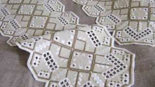 hardanger embroidery [upl. by Lanos]