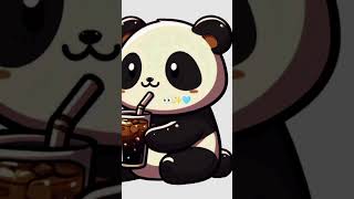 CoLaPoTaTo ChIpS🥤🍟 asthetic cute animation childhoodlove panda shortsvideo [upl. by Martres]