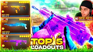 TOP 5 NEW META LOADOUTS in Rebirth Island Warzone Update Best Class Setups [upl. by Haeluj562]