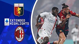 Genoa vs AC Milan  Extended Highlights  Serie A  CBS Sports Golazo [upl. by Ylloj]