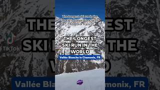 The Longest Ski Run in the World Vallée Blanche Chamonix France Skiing adventure outdoorlife [upl. by Ruthi]