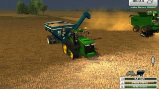 Farming Simulator Saturday More Realistic John Deere Harvest [upl. by Abigale876]