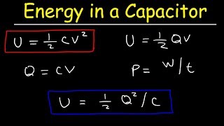 How To Calculate The Energy Stored In a Capacitor [upl. by Nnaecarg]