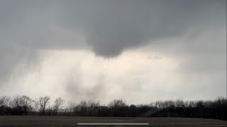 April 4 2023 IpavaLewistownBryant IL EF3 Tornado Forming [upl. by Florella]