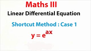 Shortcut method  Case 1  LDE  M3 [upl. by Blackstock]