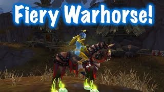 Fiery Warhorse Mount Guide World of Warcraft  Drops [upl. by Analaf]