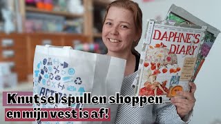 Knutsel spullen shoppen en mijn vest afmaken  Studiovlog [upl. by Arekat]