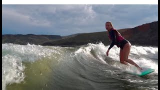 Wakesurf behind a competition Ski Boat [upl. by Wearing]