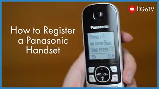 How To Register a Panasonic Handset  liGocouk [upl. by Eilrak]