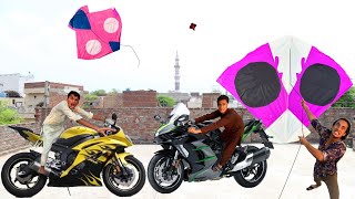 Kite Vs Nasir Buy Yellow Havey Bike [upl. by Airahs720]