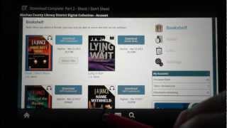 Kindle Fire How to download Audiobooks using Overdrive App [upl. by Karp]