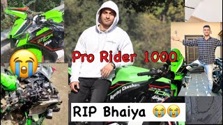 PRORIDER1000AgastayChauhan Died in Road Accident  Pro Rider 1000 Accident Delhi Highway sadnews [upl. by Newbill423]