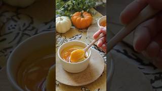 Kabocha Pudding 143kcalhalloweenrecipes japaneserecipe cooking lowcalorie [upl. by Trebled]