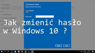 Jak zmienić hasło w Windows 10 [upl. by Lynnette]