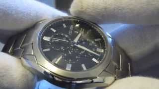 Обзор мужских наручных часов Citizen EcoDrive Titanium CA002056E [upl. by Llezo]