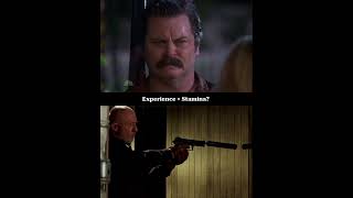 Ron Swanson vs Mike Ehrmantraut shorts [upl. by Ecneret]