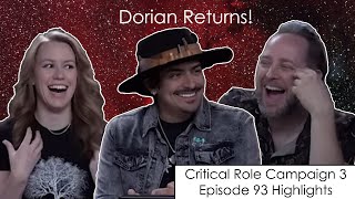 Dorian Returns  Critical Role Episode 93 Highlights and Funny Moments [upl. by Aelyk]