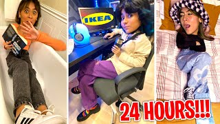 24 hours in IKEA Challenge  GEM Sisters [upl. by Haydon339]