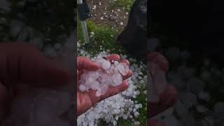 Gran Bosco Camping heavy hail storm in midJuly TET Italy on the weekend of Stella Alpina Rally [upl. by Alyag]