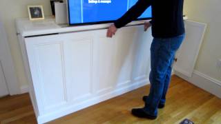 TV Lift Cabinet  Removal of Front Cover [upl. by Aikym]