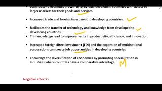 ba 2nd year effects of globalization on developing countries geographyin englishby simran [upl. by Pisano]