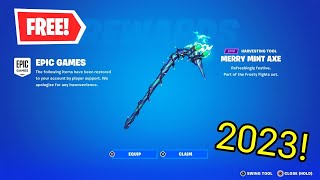 How To Get The MINTY AXE For FREE In Fortnite Patched [upl. by Ylatan]