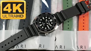 Straps Co – Dassari Wave FKM Rubber Straps 35 Classic Seikoinspired accordionstyle Dive straps [upl. by Zanas]