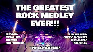 THE GREATEST ROCK MEDLEY EVER  O2 ARENA  20000 AUDIENCE  YOUNG VOICES  DRUMMING  INCREDIBLE [upl. by Cath]