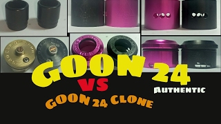 REVIEW RDA GOON 24 AUTHENTIC VS GOON 24 CLONE amp kelebihan dan kekurangan VAPERS LOVER [upl. by Asiluj]