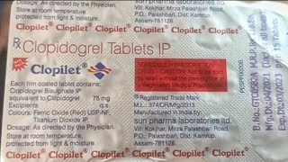 Clopilet Tablet  Clopidogrel 75mg tablet  Clopilet Tablet Uses Benefits Review in Hindi clopilet [upl. by Glennis]