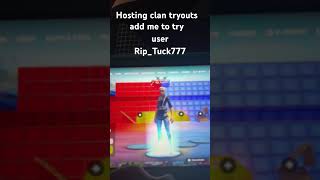 CLAN TRYOUTSfortnite [upl. by Akihsan728]