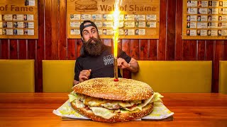 EAT FREE FOR A MONTH IF YOU CAN BEAT THIS GIANT BURGER CHALLENGE IN AUSTRIA  BeardMeatsFood [upl. by Aelc]