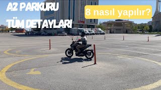 A2 EHLİYET SINAVI A2 DİREKSİYON SINAV PARKURU [upl. by Raphaela976]