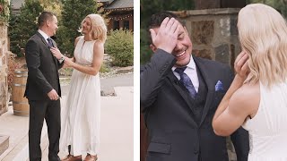 Groom Pranked by Best Man During HILARIOUS First Look [upl. by Hammock]