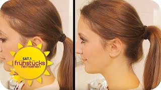 LIFEHACKS Tipps gegen FETTIGEN ANSATZ Frühstückstricks FRISUREN  SAT1 Frühstücksfernsehen [upl. by Venetis]