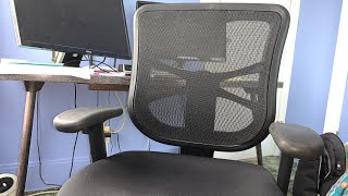 Alera Elusion Series Mesh MidBack Multifunction Chair Review [upl. by Ordnasil]