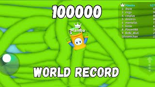 WORLD RECORD 100000 SCORE  Snakeio [upl. by Statis455]