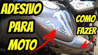 ADESIVO PARA MOTOS  COMO FAZER [upl. by Nidnal]